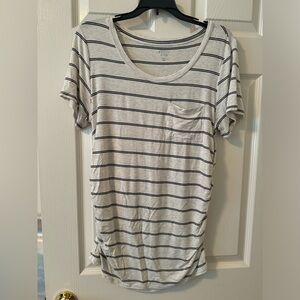 Market & Spruce Striped Maternity Top-Sz L-worn once